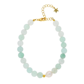 Nuni Florence armbånd i forgyldt sølv A3152 mint